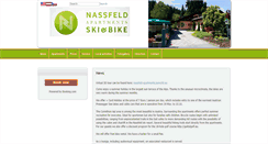 Desktop Screenshot of nassfeld-apartments.eu